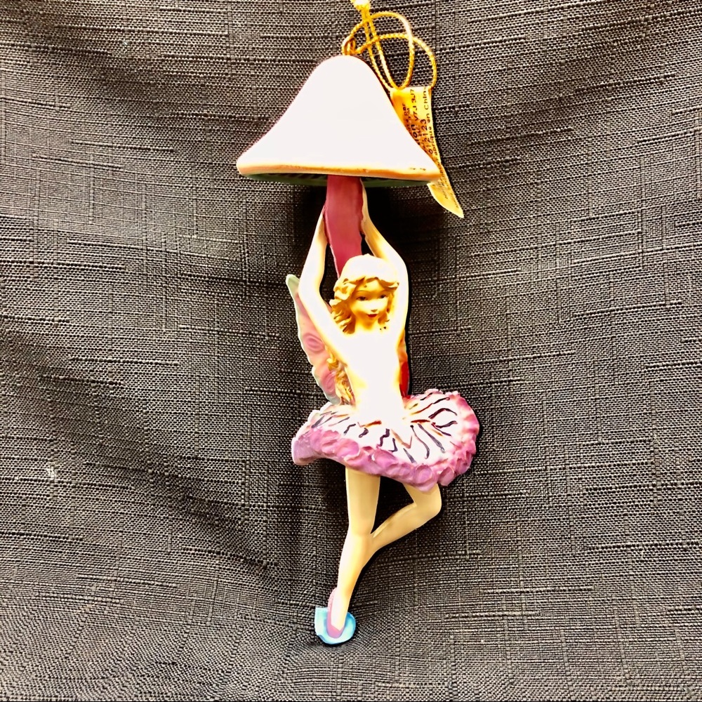 Innovations Fairy Hanging from. Mushroom Pink Purp